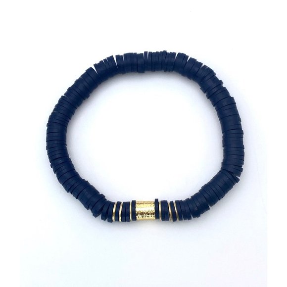 Heishi Bead Stretch Bracelets -Set of 3 - Picture 3 of 4